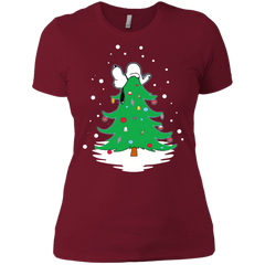 Snoopy Tree Christmas The Peanuts Movie Ladies' Shirt - The White Eagles
