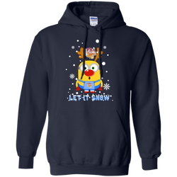 Minion Bethune-cookman Wildcats Ugly Christmas Sweaters Let It Snow Hoodie - The White Eagles