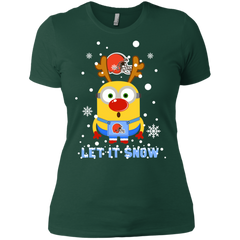 Minion Cleveland Browns Ugly Christmas Sweaters Let It Snow Ladies' Shirt - The White Eagles