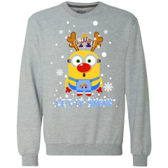 Minion Albany Great Danes Ugly Christmas Sweaters Let It Snow Sweatshirt - The White Eagles