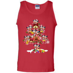 Christmas Is Coming Mickey Mouse Santa Claus Ugly Christmas Sweater Tank Top - The White Eagles