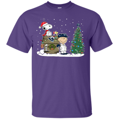 Los Angeles Rams Snoopy The Peanuts Ugly Christmas Sweater  Super Bowl Cotton T-Shirt - The White Eagles