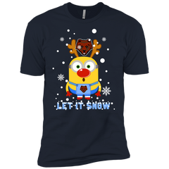 Minion Brown Bears Ugly Christmas Sweaters Let It Snow Men's Sleeve Shirt - The White Eagles