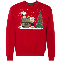San Diego Chargers Snoopy The Peanuts Ugly Christmas Sweater  Super Bowl Sweatshirt - The White Eagles