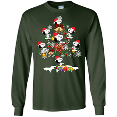 Christmas Is Coming Snoopy The Peanuts Movies Santa Claus Ugly Christmas Sweater LS Cotton T-Shirt - The White Eagles