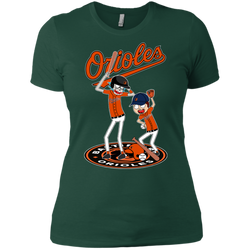 Baltimore Orioles Baseball Rick And Morty Ladies' Shirt - The White Eagles