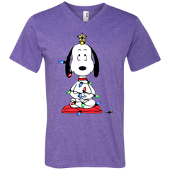 Snoopy Christmas Tree The Peanuts Movie Snoopy Men's V-Neck T-Shirt - The White Eagles