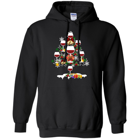 Christmas Is Coming Wine Santa Claus Ugly Christmas Sweater Hoodie - The White Eagles