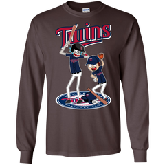 Minnesota Twins Baseball Rick And Morty LS Cotton T-Shirt - The White Eagles