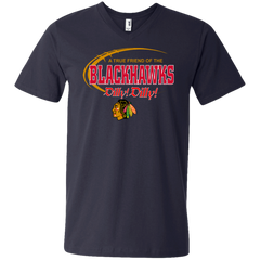 Dilly Dilly A True Friend Of The Chicago Blackhawks Men's V-Neck T-Shirt - The White Eagles