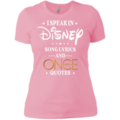 I Speak In Disney Song Lyrics And Once Upon A Time Quotes Shirt Ladies' Shirt - The White Eagles
