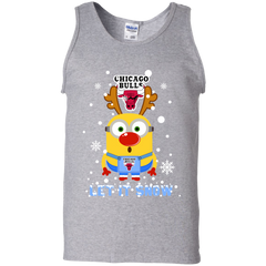 Minion Chicago Bulls Ugly Christmas Sweaters Let It Snow Tank Top - The White Eagles