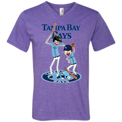 Tampa Bay Rays Baseball Rick And Morty Men's V-Neck T-Shirt - The White Eagles