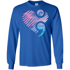 You Matter Don't Let Your Story End Semicolon Shirt LS Cotton T-Shirt - The White Eagles