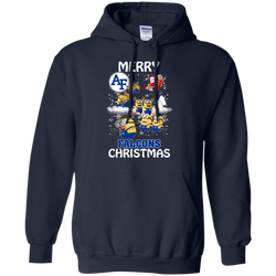 Air Force Falcons Ugly Christmas Sweaters Minions Santa Claus Merry Christmas Hoodies Sweatshirts Hoodie - The White Eagles