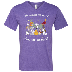 Disney Dogs. Dogs Make Me Happy You Not So Much Tshirts Men's V-Neck T-Shirt - The White Eagles