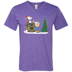 Tennessee Titans Snoopy The Peanuts Ugly Christmas Sweater  Super Bowl Men's V-Neck T-Shirt - The White Eagles
