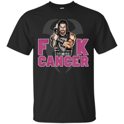 Roman Reigns Fuck Cancer Breast Cancer Awareness Cotton T-Shirt - The White Eagles