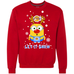 Minion Los Angeles Lakers Ugly Christmas Sweaters Let It Snow Sweatshirt - The White Eagles