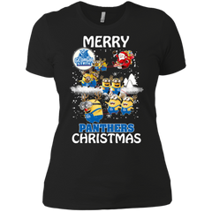 Georgia State Panthers Ugly Christmas Sweaters Minions Santa Claus Merry Christmas Ladies' Shirt - The White Eagles