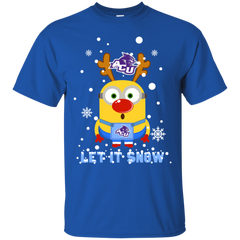 Minion Abilene Christian Wildcats Ugly Christmas Sweaters Let It Snow Cotton T-Shirt - The White Eagles