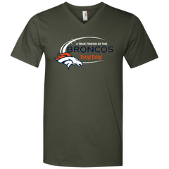 Dilly Dilly Denver Broncos A True Friend Of The Broncos Men's V-Neck T-Shirt - The White Eagles