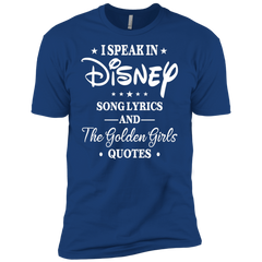 I Speak In Disney Song Lyrics And The Golden Girls Quotes Shirt Men's Sleeve Shirt - The White Eagles