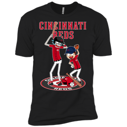 Cincinnati Reds Baseball Rick And Morty Men's Sleeve Shirt - The White Eagles