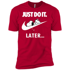 Just Do It The Peanuts Movie Snoopy Nike Logo Men's Sleeve Shirt - The White Eagles