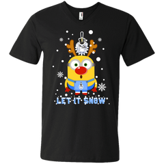 Minion Citadel Bulldogs Ugly Christmas Sweaters Let It Snow Men's V-Neck T-Shirt - The White Eagles
