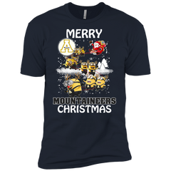Appalachian State Mountaineers T Shirts Minions Santa Claus Merry Christmas Men's Sleeve Shirt - The White Eagles