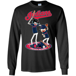 Cleveland Indians Baseball Rick And Morty LS Cotton T-Shirt - The White Eagles