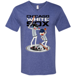 Chicago White Sox Baseball Rick And Morty Men's V-Neck T-Shirt - The White Eagles