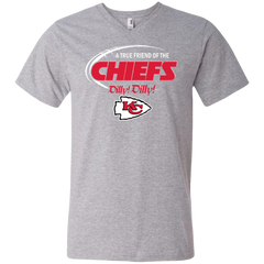 Dilly Dilly Kansas City Chiefs A True Friend Of The Chiefs Men's V-Neck T-Shirt - The White Eagles