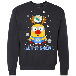Minion Norfolk State Spartans Ugly Christmas Sweaters Let It Snow Sweatshirt - The White Eagles