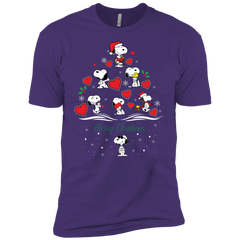 Snoopy Merry Christmas The Peanuts Movie Men's Sleeve Shirt - The White Eagles