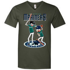 Seattle Mariners Baseball Rick And Morty Men's V-Neck T-Shirt - The White Eagles