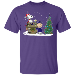 Baltimore Ravens Snoopy The Peanuts Ugly Christmas Sweater  Super Bowl Cotton T-Shirt - The White Eagles