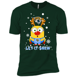 Minion Jacksonville Jaguars Ugly Christmas Sweaters Let It Snow Men's Sleeve Shirt - The White Eagles