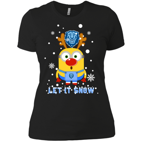 Minion Columbia Lions Ugly Christmas Sweaters Let It Snow Ladies' Shirt - The White Eagles