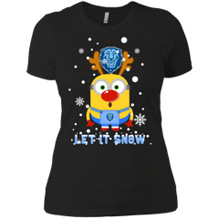 Minion Columbia Lions Ugly Christmas Sweaters Let It Snow Ladies' Shirt - The White Eagles