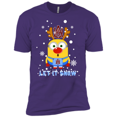 Minion Alabama A&_m Bulldogs Ugly Christmas Sweaters Let It Snow Men's Sleeve Shirt - The White Eagles