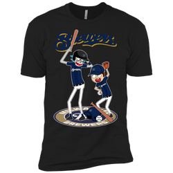 Milwaukee Brewers Baseball Rick And Morty Men's Sleeve Shirt - The White Eagles