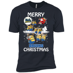 Ucla Bruins Ugly Christmas Sweaters Minions Santa Claus Merry Christmas Men's Sleeve Shirt - The White Eagles