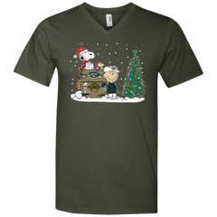 New York Jets Snoopy The Peanuts Ugly Christmas Sweater  Super Bowl Men's V-Neck T-Shirt - The White Eagles