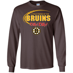 Dilly Dilly A True Friend Of The Boston Bruins LS Cotton T-Shirt - The White Eagles