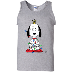 Snoopy Christmas Tree The Peanuts Movie Snoopy Tank Top - The White Eagles