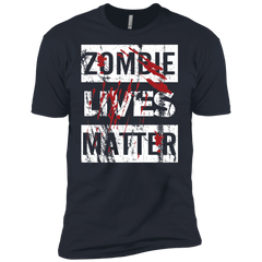 Zombie Lives Matter Tshirt Men's Sleeve Shirt - The White Eagles