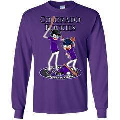 Colorado Rockies Baseball Rick And Morty LS Cotton T-Shirt - The White Eagles