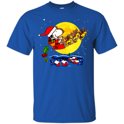 Snoopy Santa Claus Christmas The Peanuts Movie Cotton T-Shirt - The White Eagles